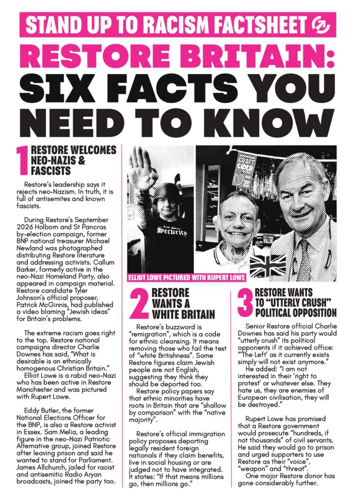 Restore Britain factsheet